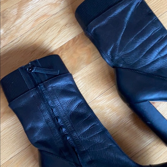 Zara Heeled ankle boot black six 6 - Picture 6 of 7